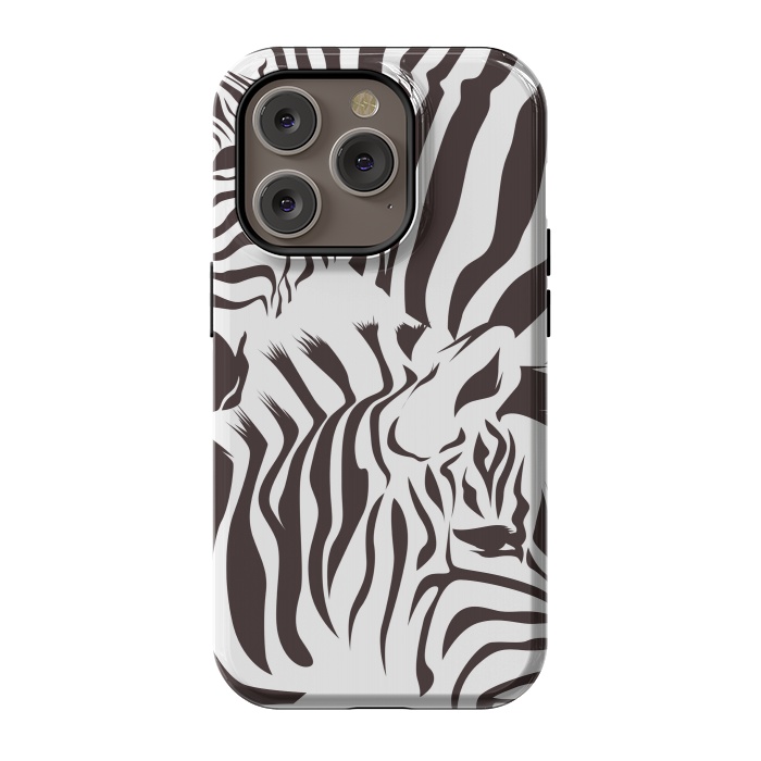 iPhone 14 Pro StrongFit zebra l by haroulita