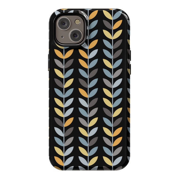 iPhone 14 Plus StrongFit YELLOW LEAF PATTERN 2  by MALLIKA