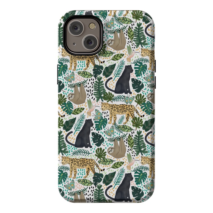 iPhone 14 Plus StrongFit Emerald Forest Animals by Tangerine-Tane