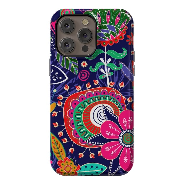 iPhone 14 Pro max StrongFit Seamless Floral Pattern by ArtsCase