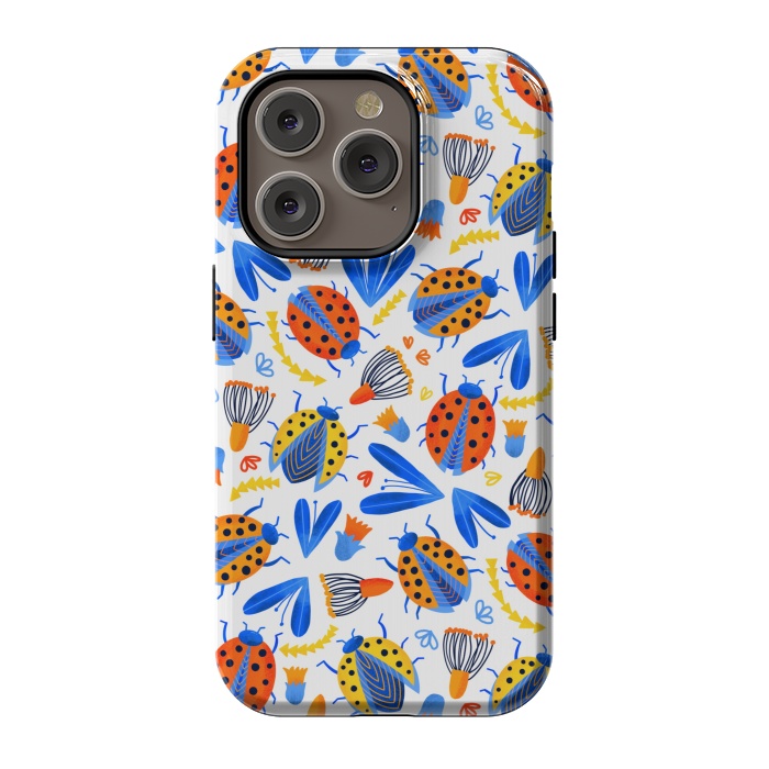 iPhone 14 Pro StrongFit Fresh Ladybird Botanical  by Tigatiga