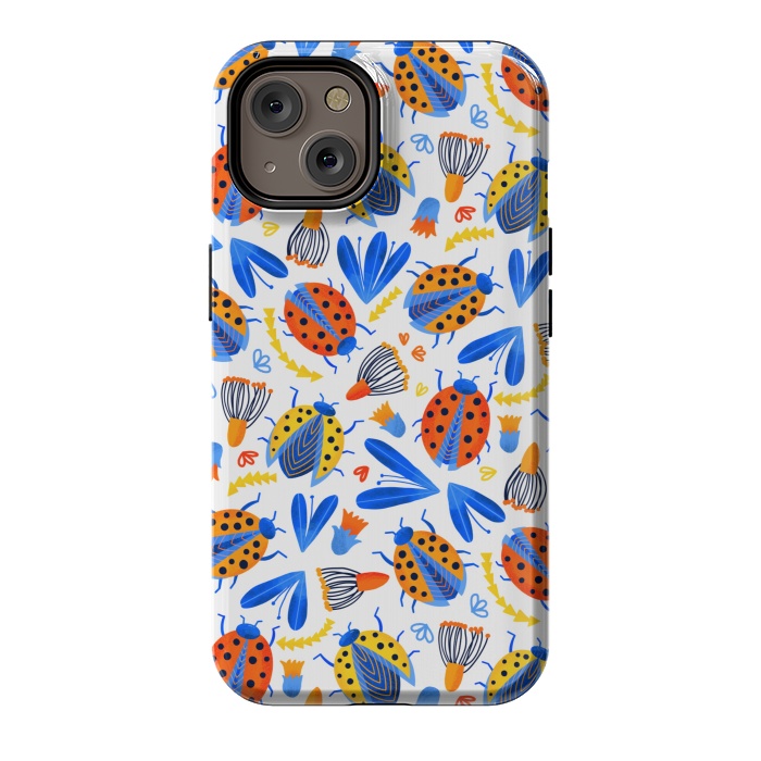 iPhone 14 StrongFit Fresh Ladybird Botanical  by Tigatiga