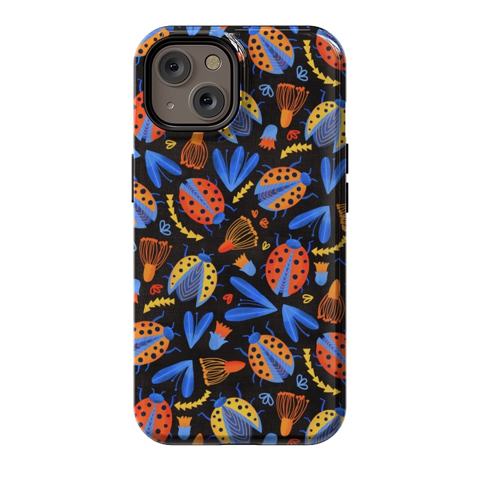 iPhone 14 StrongFit Moody Ladybird Botanical  by Tigatiga