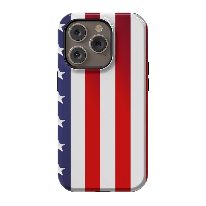 iPhone 14 Pro StrongFit usa flag by haroulita