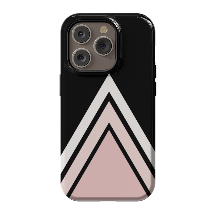 iPhone 14 Pro StrongFit Pink triangles by Jms