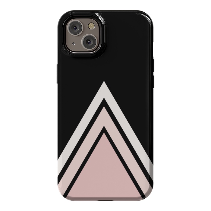 iPhone 14 Plus StrongFit Pink triangles by Jms