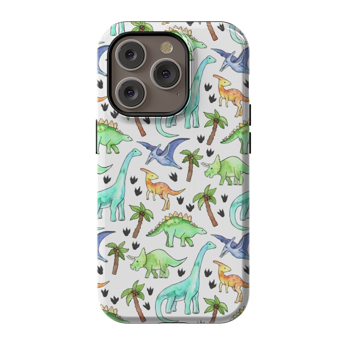 iPhone 14 Pro StrongFit Dino-Mite by Tangerine-Tane