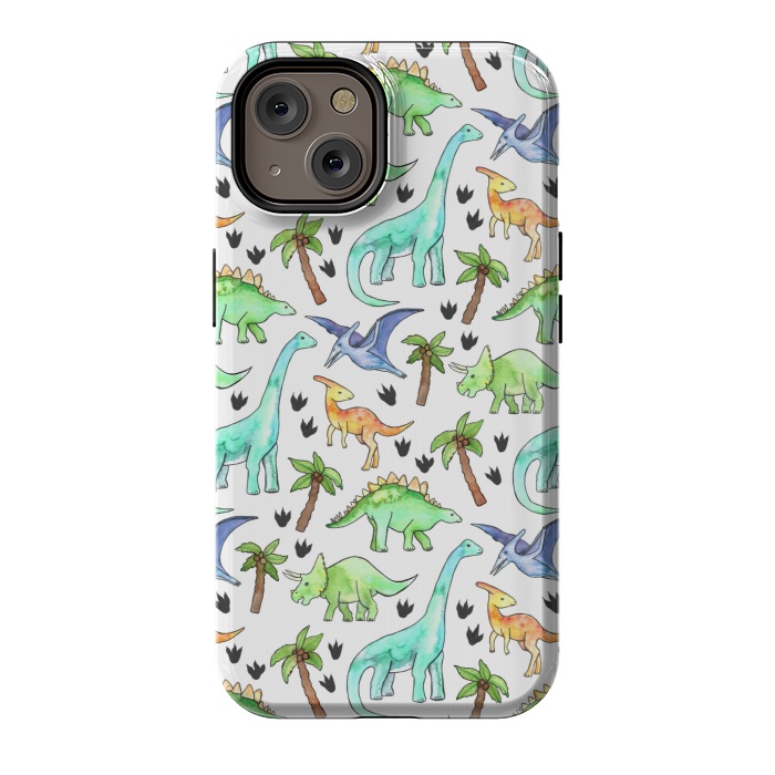 iPhone 14 StrongFit Dino-Mite by Tangerine-Tane