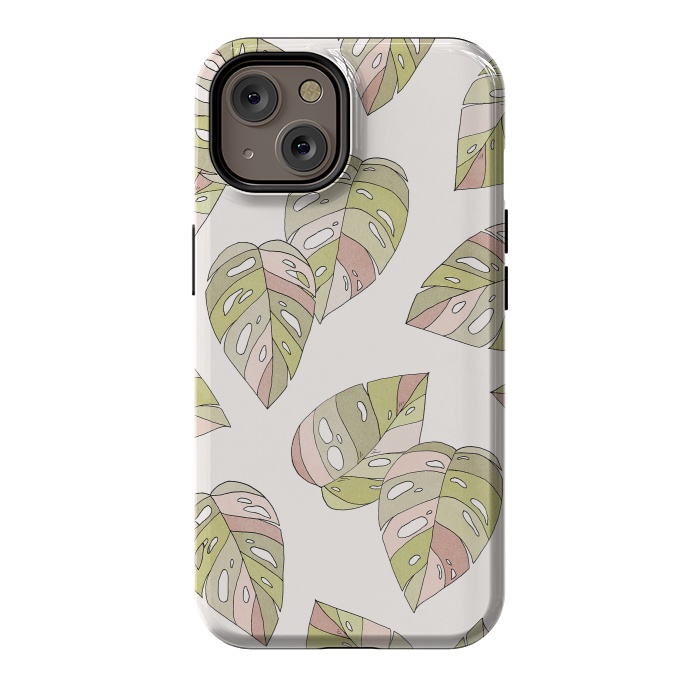 iPhone 14 StrongFit Dancing Leaves by Barlena