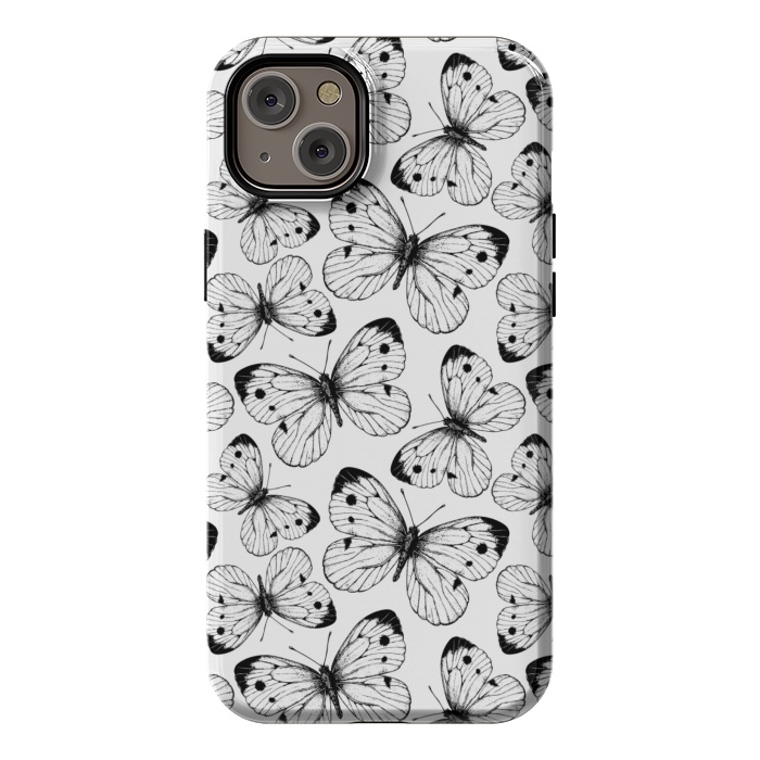 iPhone 14 Plus StrongFit Cabbage butterfly pattern by Katerina Kirilova