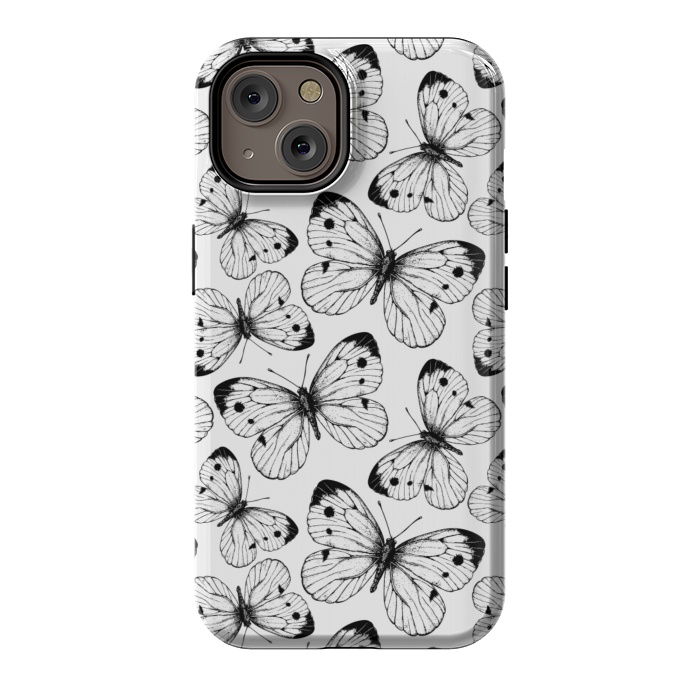 iPhone 14 StrongFit Cabbage butterfly pattern by Katerina Kirilova