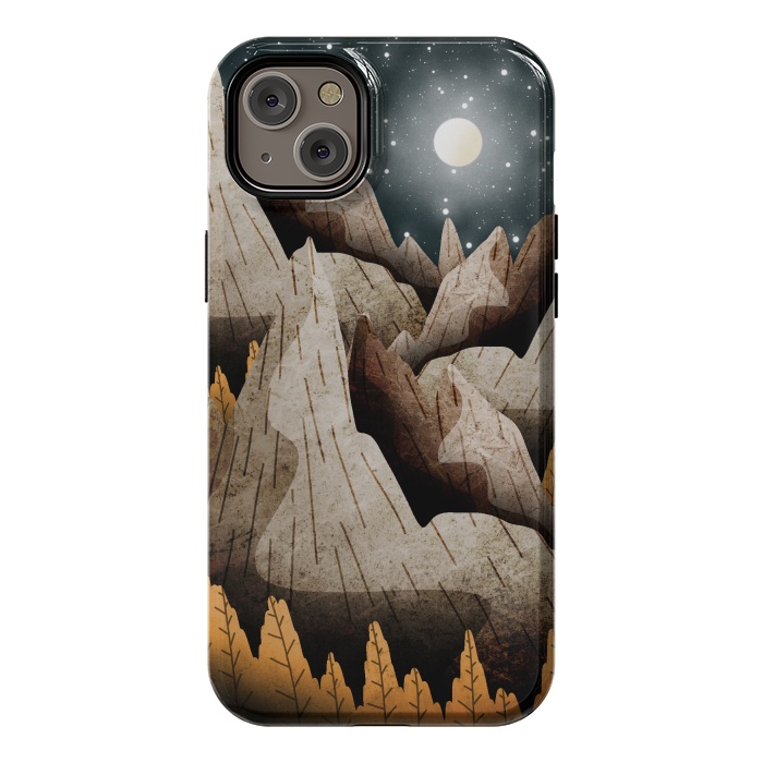 iPhone 14 Plus StrongFit Mountainous mountain and peaks by Steve Wade (Swade)