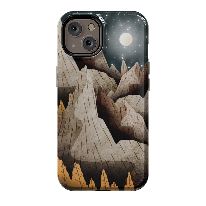iPhone 14 StrongFit Mountainous mountain and peaks by Steve Wade (Swade)