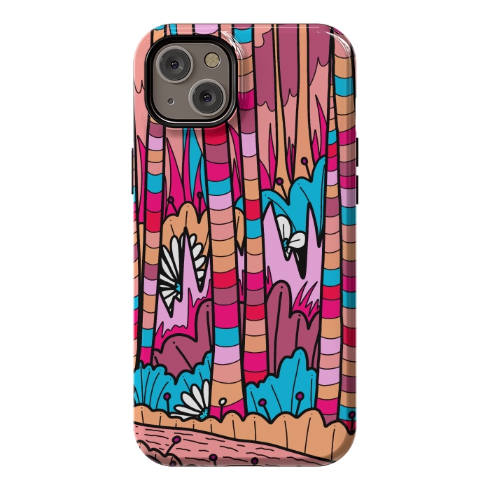 iPhone 14 Plus StrongFit Stripe line forest by Steve Wade (Swade)