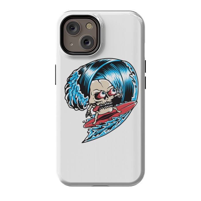 iPhone 14 StrongFit Skull Surfing 1 by Afif Quilimo