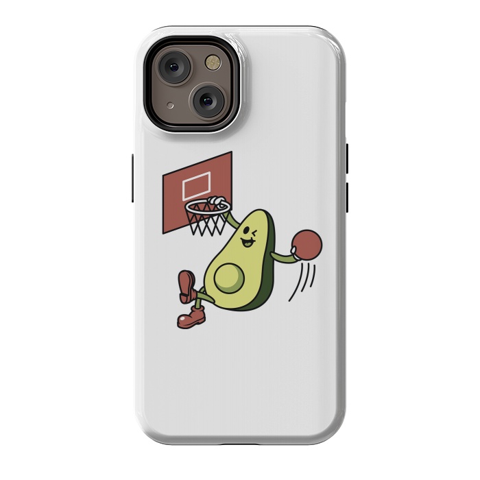 iPhone 14 StrongFit Avocado Playing Basketball by Afif Quilimo