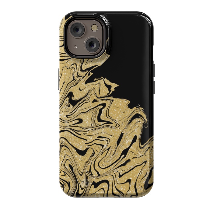 iPhone 14 StrongFit Gold marble by Jms