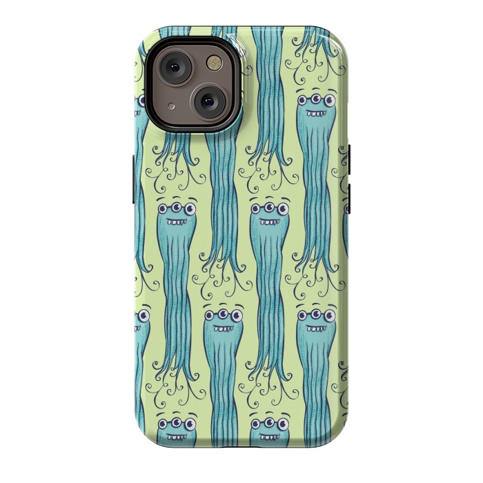 iPhone 14 StrongFit Cute Octopus Sea Monster Character by Boriana Giormova