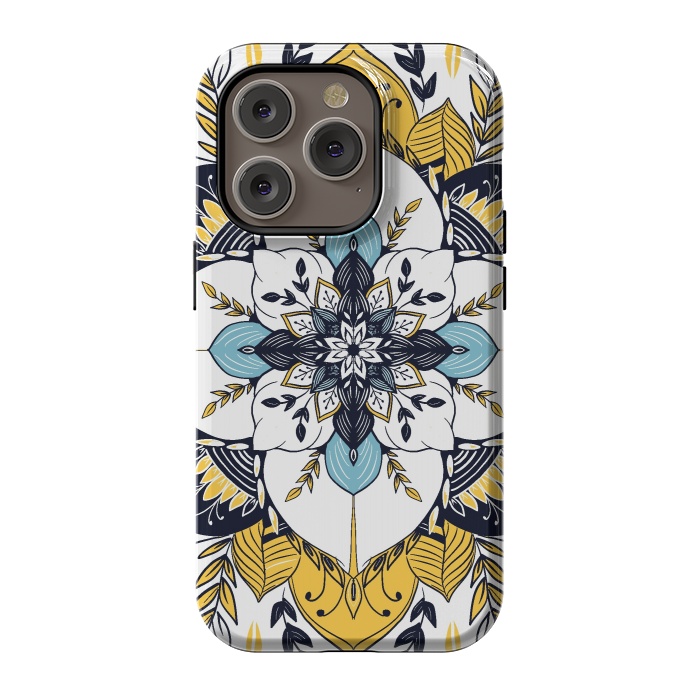 iPhone 14 Pro StrongFit Stained Glass Boho by Rose Halsey