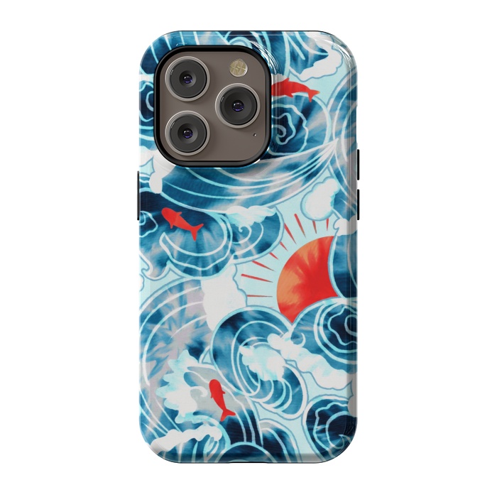 iPhone 14 Pro StrongFit Ocean Tide Dye  by Tigatiga