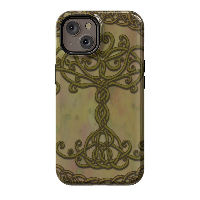 iPhone 14 StrongFit Celtic Tree of Life I by Lotti Brown