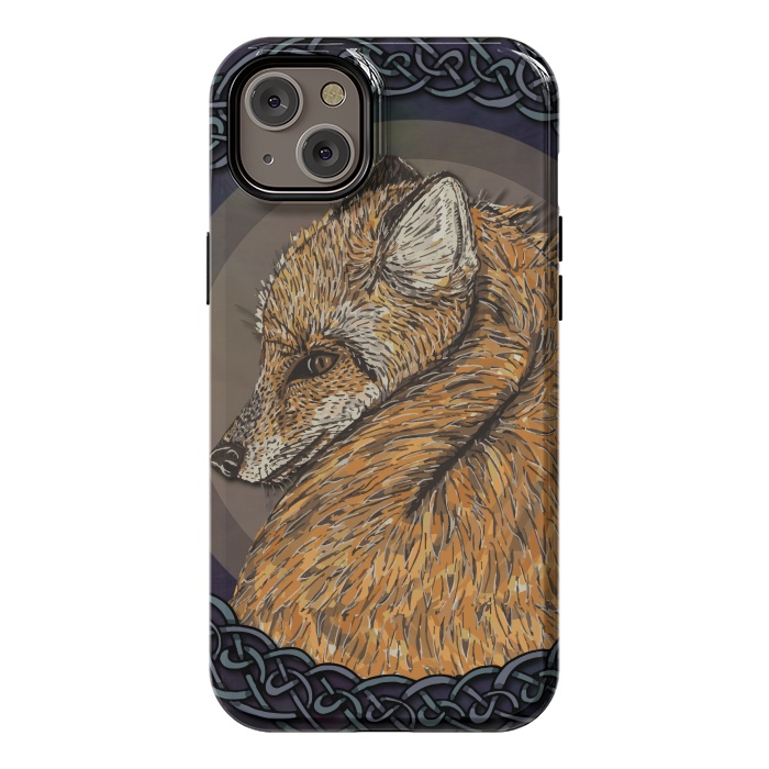 iPhone 14 Plus StrongFit Celtic Fox by Lotti Brown