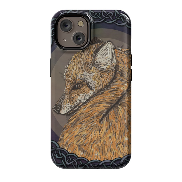 iPhone 14 StrongFit Celtic Fox by Lotti Brown