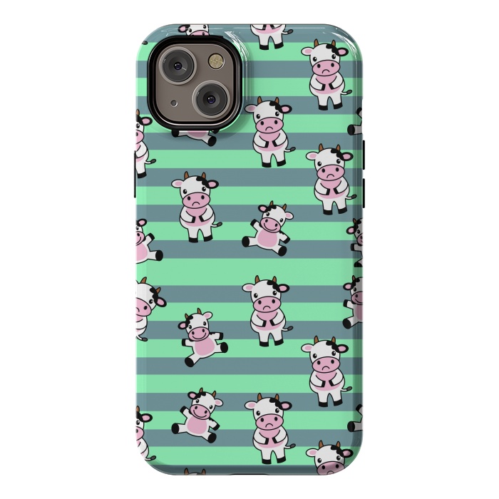 iPhone 14 Plus StrongFit CUTE COW PATTERN by MALLIKA