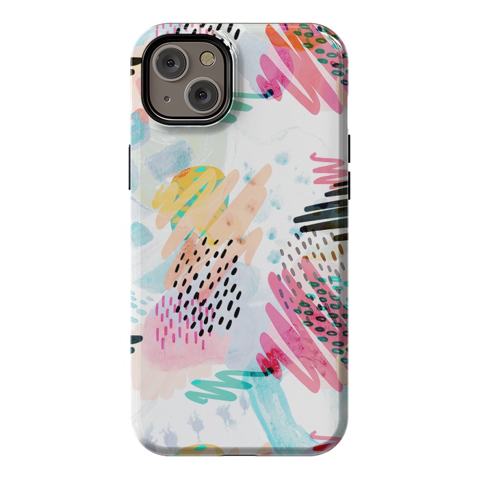 iPhone 14 Plus StrongFit Fun colorful summer doodles by Oana 