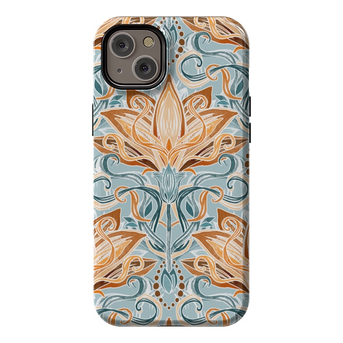 iPhone 14 Plus StrongFit Autumn Afternoon Art Nouveau  by Micklyn Le Feuvre