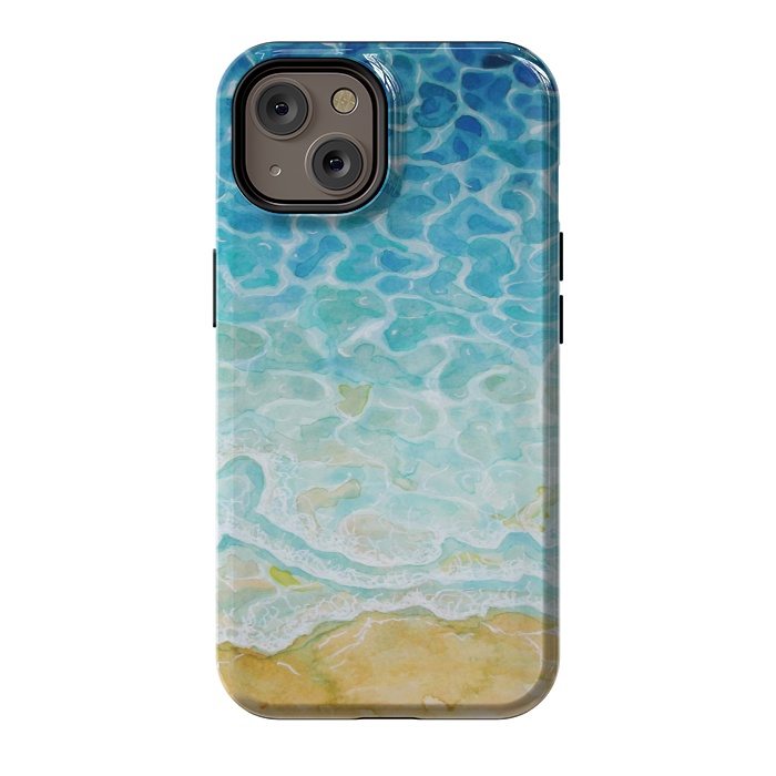 iPhone 14 StrongFit Watercolor Sea G564 by Medusa GraphicArt
