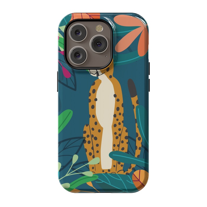 iPhone 14 Pro StrongFit Cheetah chilling by Jelena Obradovic