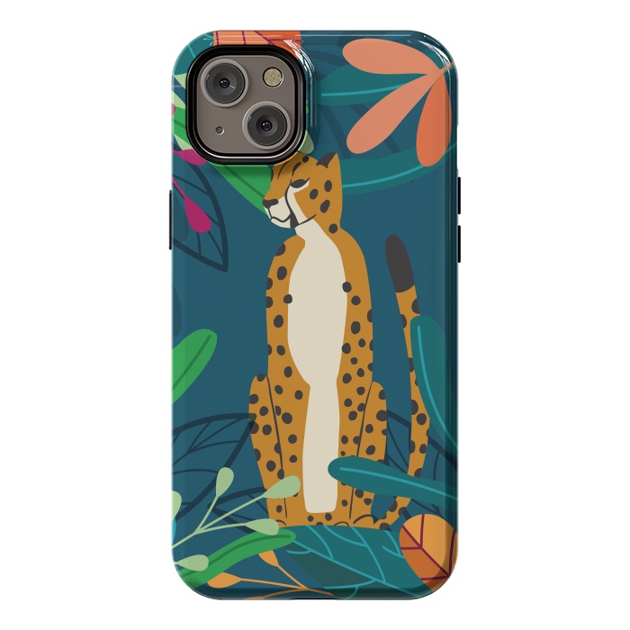 iPhone 14 Plus StrongFit Cheetah chilling by Jelena Obradovic