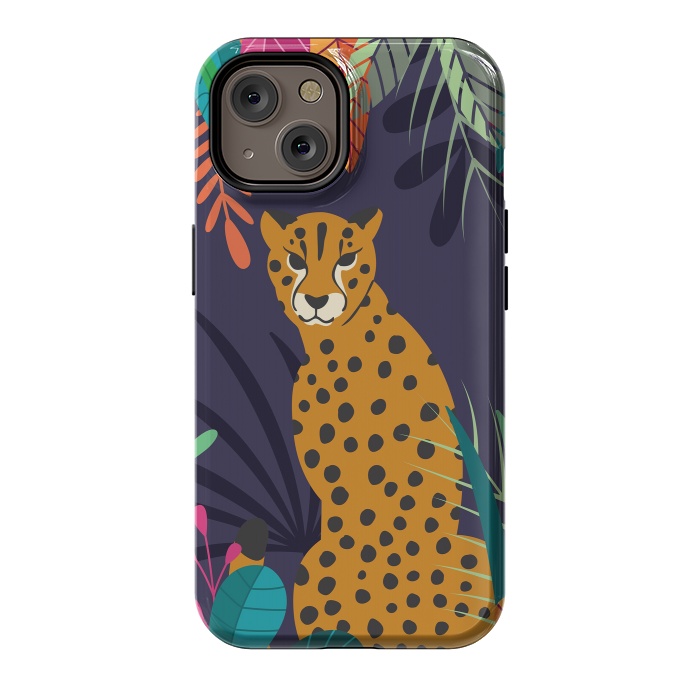 iPhone 14 StrongFit Cheetah sitting in the wild by Jelena Obradovic