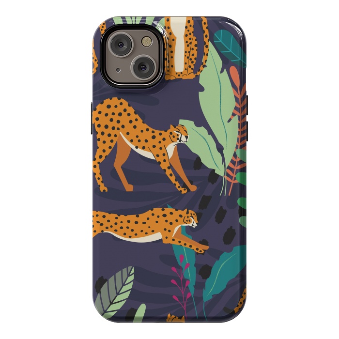iPhone 14 Plus StrongFit Cheetah pattern 02 by Jelena Obradovic