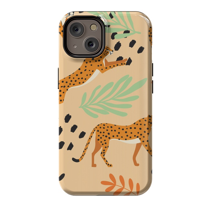 iPhone 14 StrongFit Cheetah pattern 07 by Jelena Obradovic