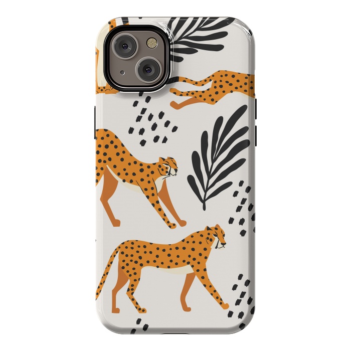 iPhone 14 Plus StrongFit Cheetah pattern 09 by Jelena Obradovic