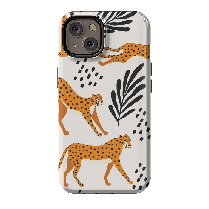 iPhone 14 StrongFit Cheetah pattern 09 by Jelena Obradovic