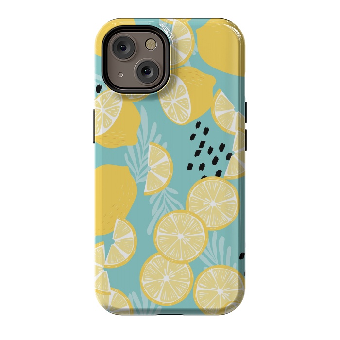 iPhone 14 StrongFit Lemon pattern 06 by Jelena Obradovic
