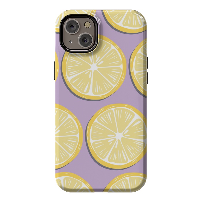 iPhone 14 Plus StrongFit Lemon pattern 10 by Jelena Obradovic