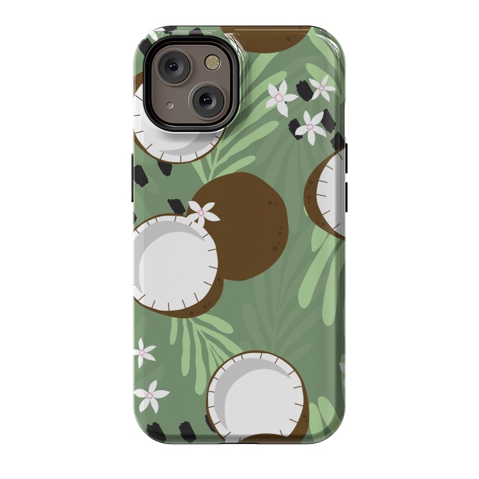 iPhone 14 StrongFit Coconut pattern 01 by Jelena Obradovic
