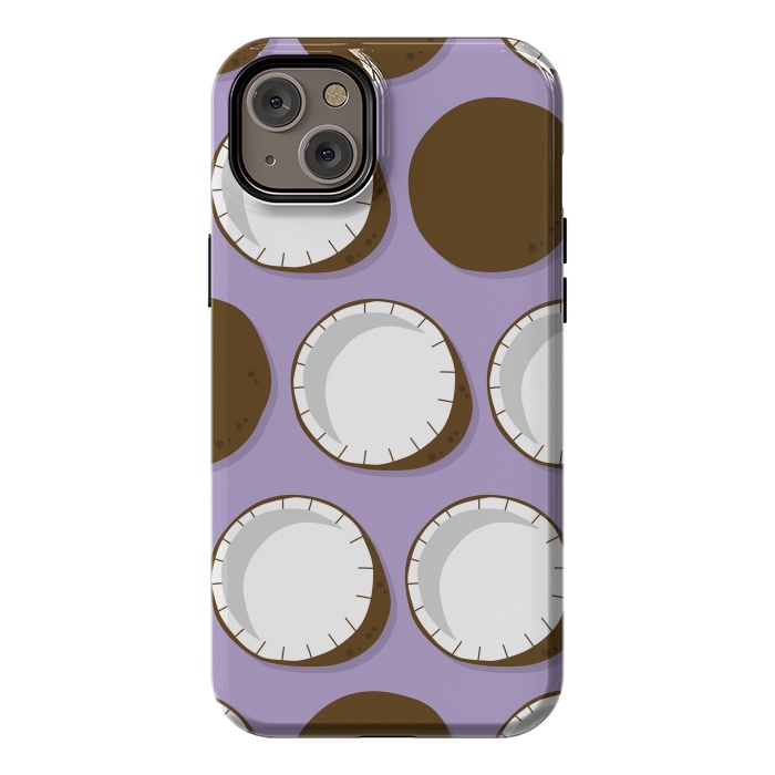 iPhone 14 Plus StrongFit Coconut pattern 02 by Jelena Obradovic