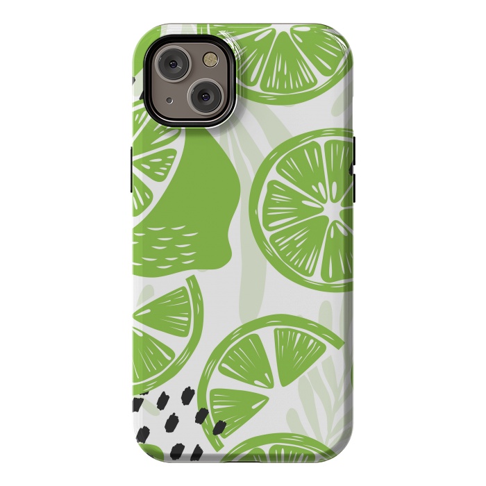 iPhone 14 Plus StrongFit Lime pattern 03 by Jelena Obradovic