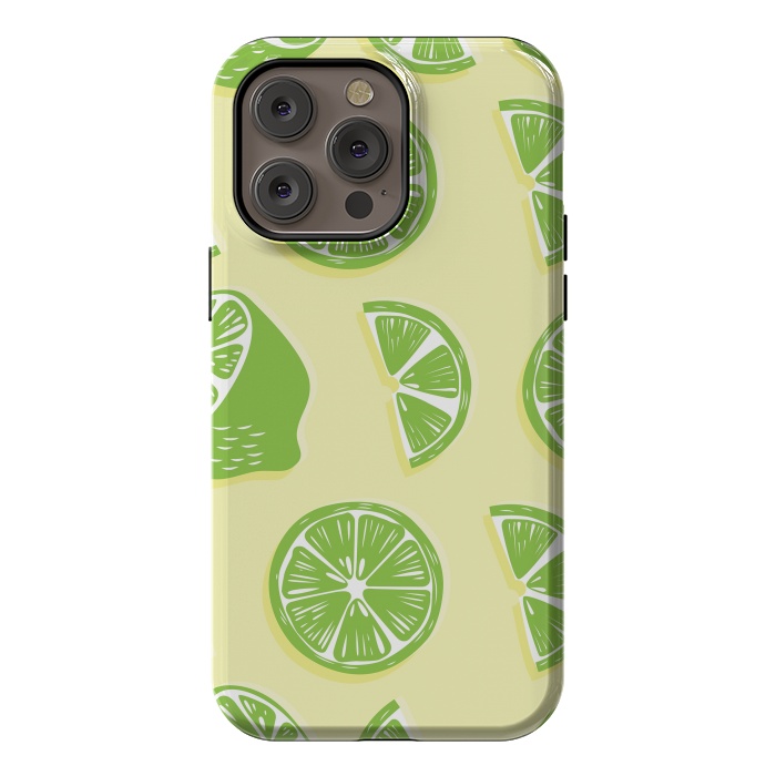 iPhone 14 Pro max StrongFit Lime pattern 04 by Jelena Obradovic