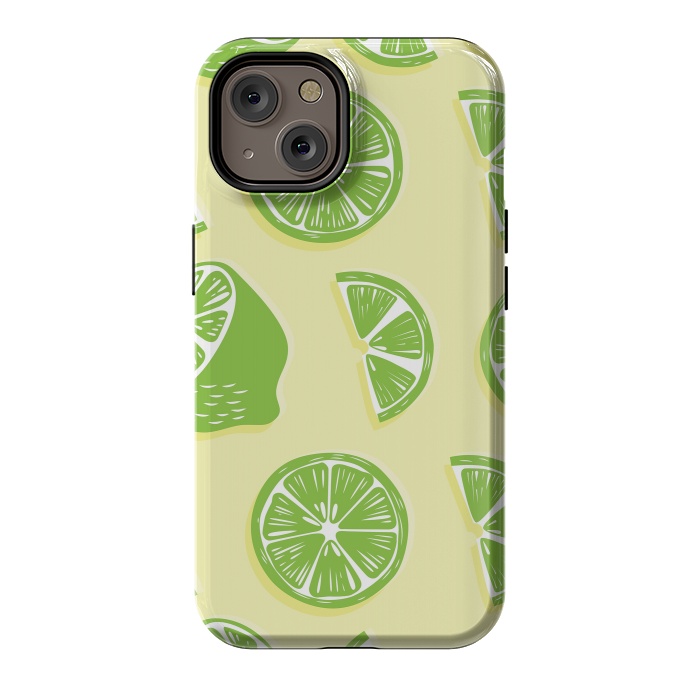 iPhone 14 StrongFit Lime pattern 04 by Jelena Obradovic