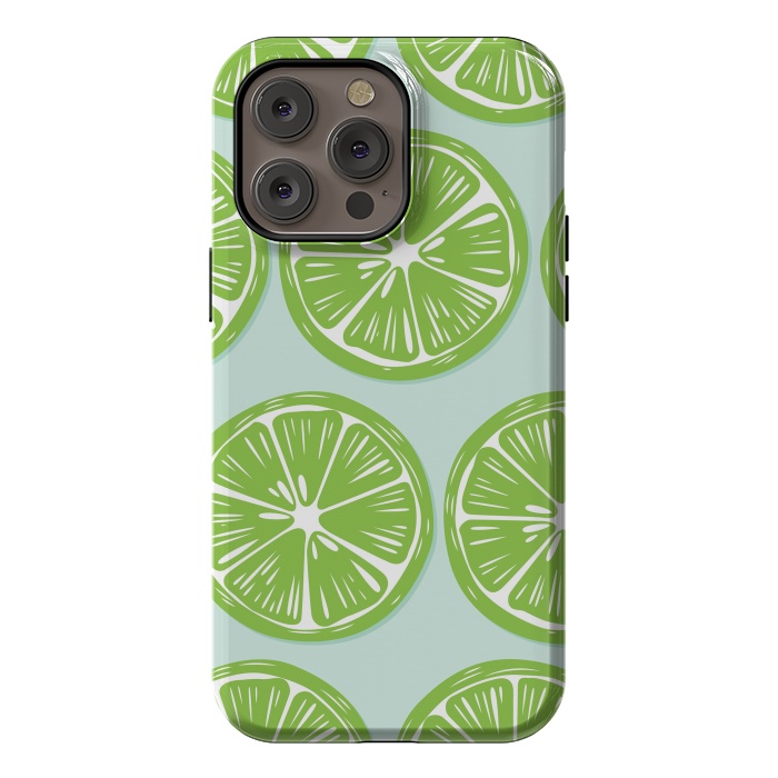 iPhone 14 Pro max StrongFit Lime pattern 05 by Jelena Obradovic