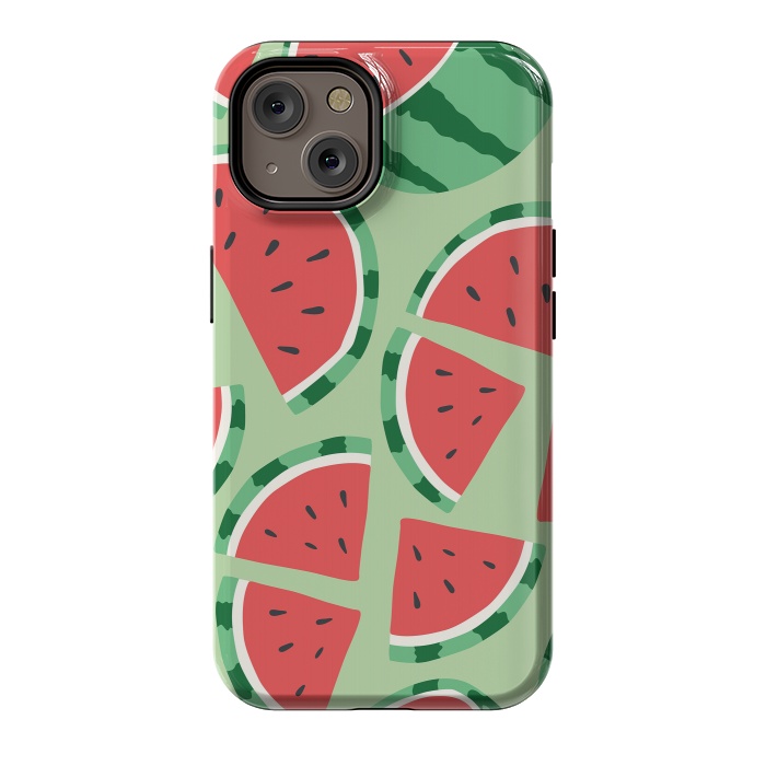 iPhone 14 StrongFit Watermelon pattern 01 by Jelena Obradovic