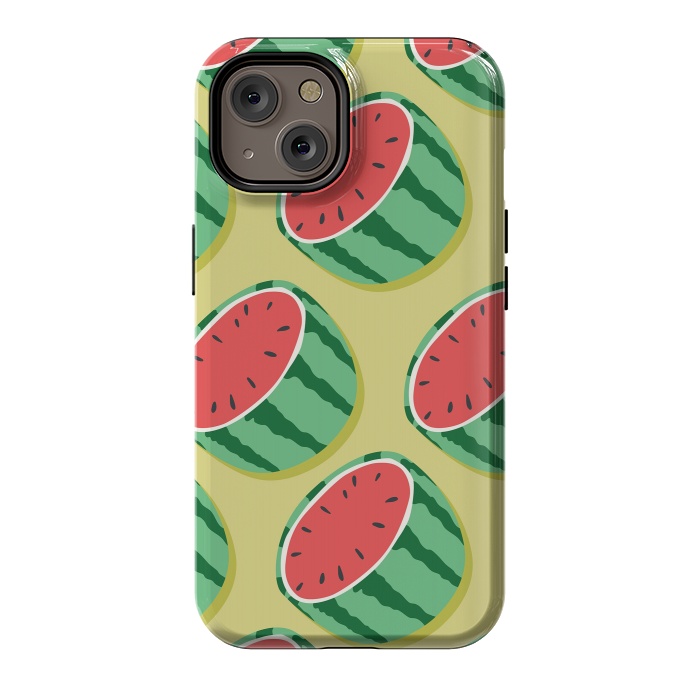 iPhone 14 StrongFit Watermelon pattern 02 by Jelena Obradovic