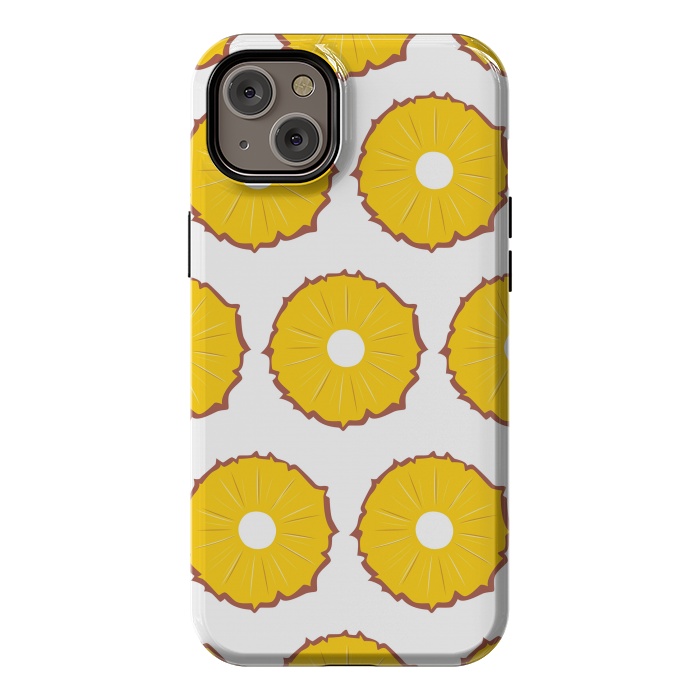 iPhone 14 Plus StrongFit Pineapple pattern 01 by Jelena Obradovic