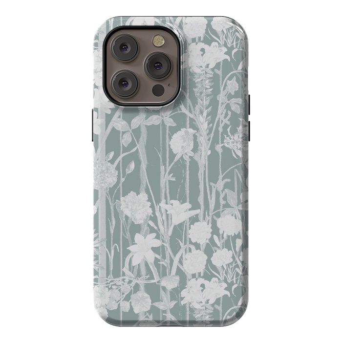 iPhone 14 Pro max StrongFit Pastel botanical floral vines by Oana 
